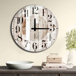 Wallity Reloj Decorativo de MDF 50 cm Multicolor